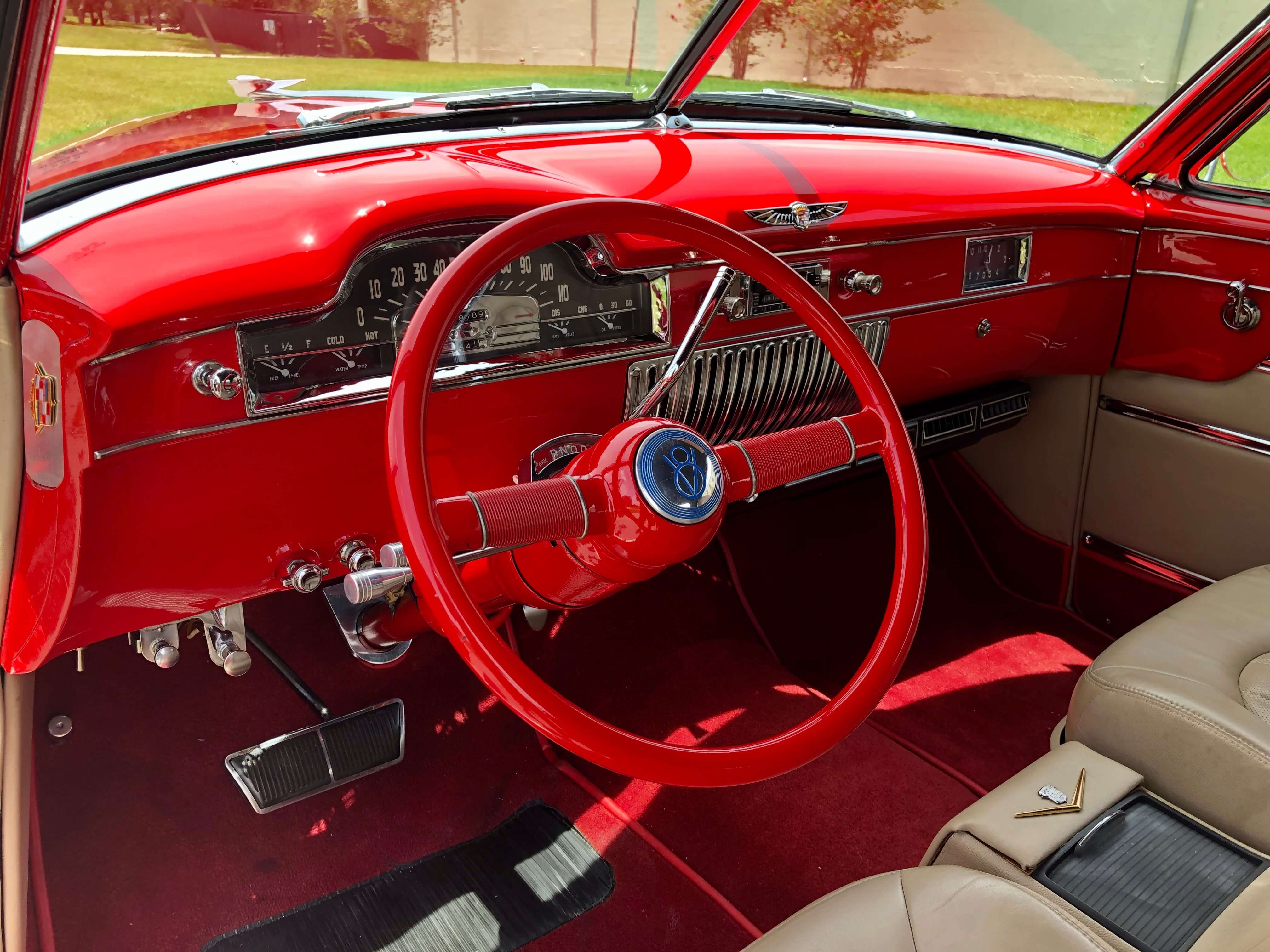 1949 Cadillac Convertible interior