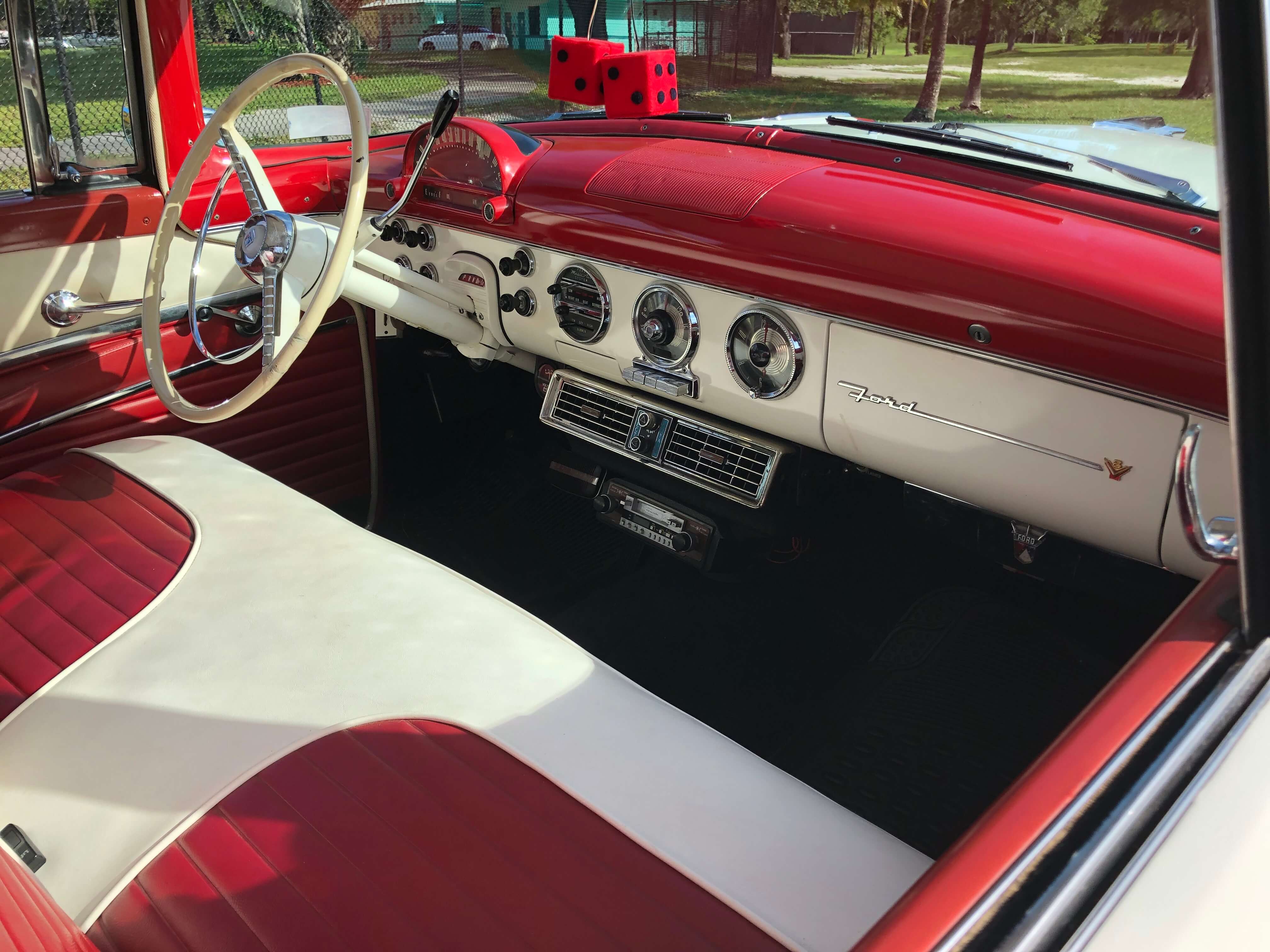 1955 Ford Crown Victoria interior