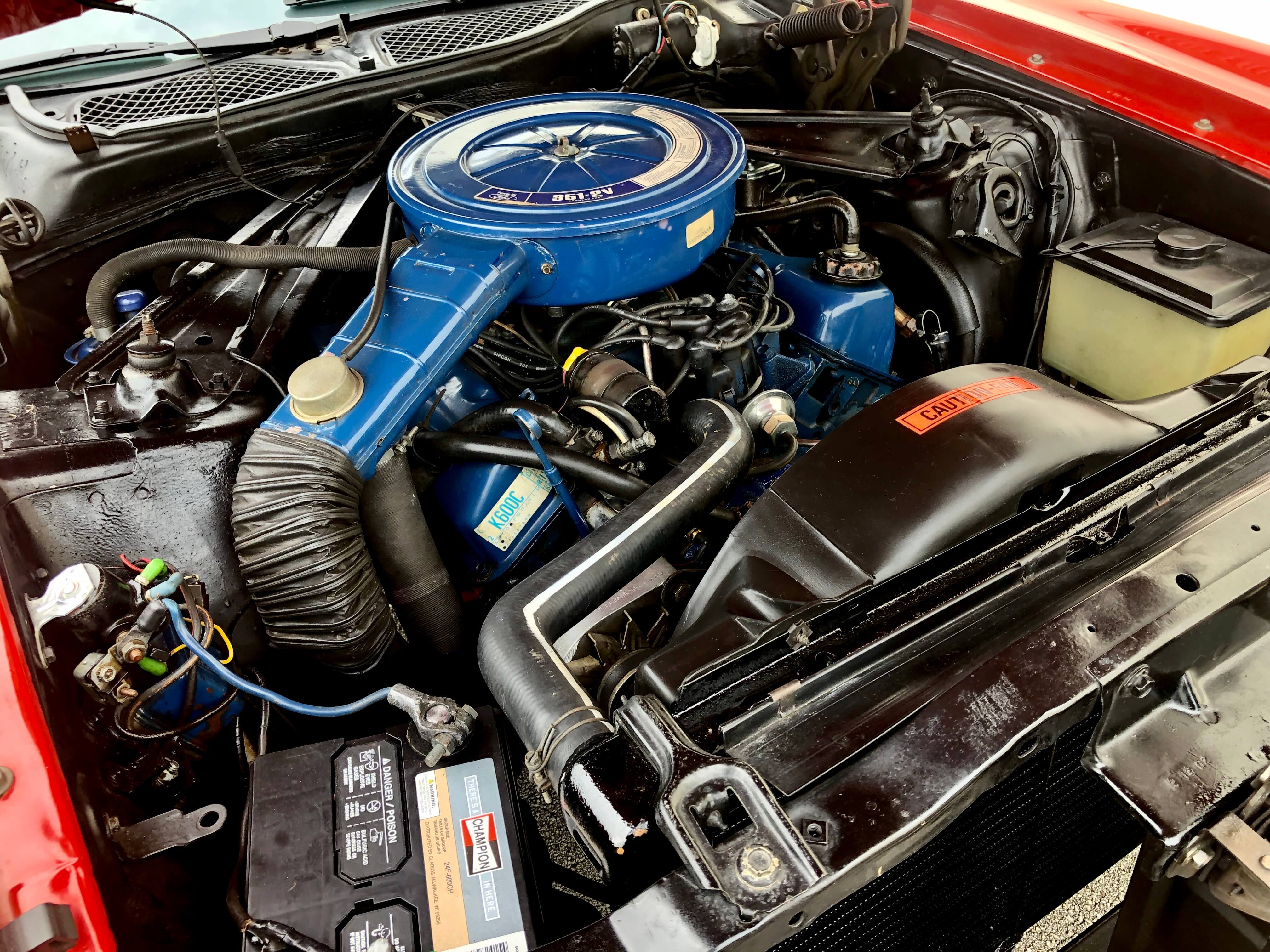 1973 Ford Mustang Convertible engine
